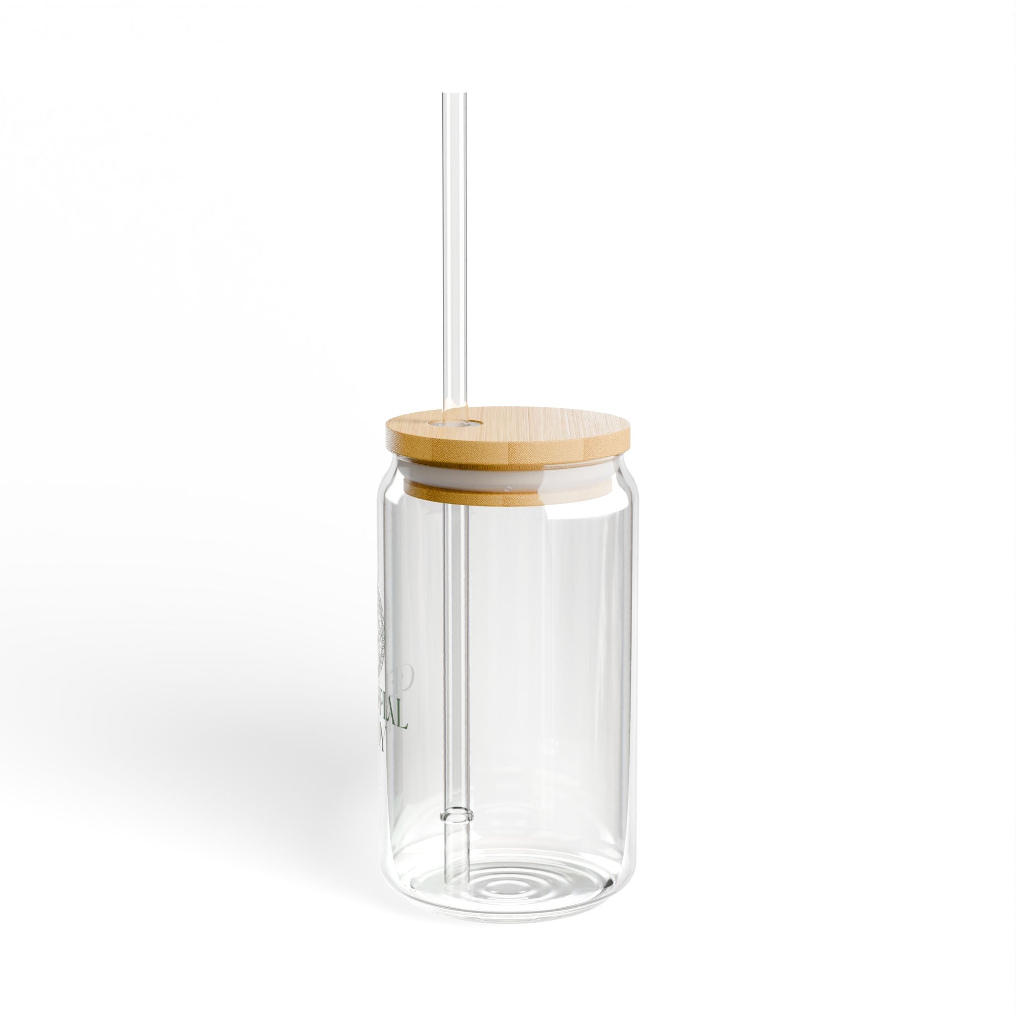 CBH Sipper Glass 16oz - Includes Bamboo Lid + Tritan Straw